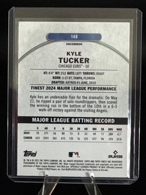 2025 Topps Finest - Uncommon Kyle Tucker #148 Sky Blue Refractor /250