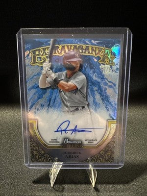 2024 Bowman Sterling- Roderick Arias Blue Extravaganza Auto /99 SEA-RAR