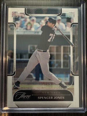 2024 Panini Three and Two #89 Spencer Jones 68/99 New York Yankees