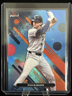 2025 Topps Finest - Common Ryan McMahon #38 Sky Blue Refractor /325