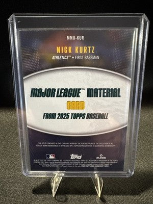 2025 Topps Update Series - Major League Material Nick Kurtz #MMU-KUR (MEM, RC)