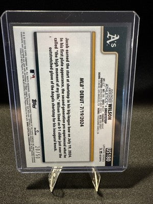2025 Topps Update Jacob Wilson Canvas RC /50