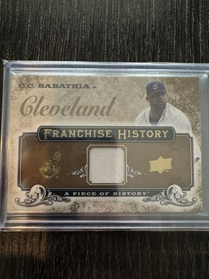 2008 Upper Deck A Piece of History Franchise History Jersey C.C Sabathia 72/99