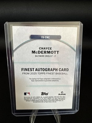 2025 Topps Finest Autograph Chayce McDermott FA-CMC Light Blue /150