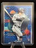2025 Topps Finest Trey Sweeney Rookie Uncommon Blue Checkerboard /75