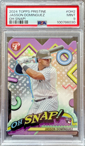 2024 Topps Pristine Oh Snap! Jasson Dominguez Domínguez #OH-2 PSA 9 Rookie RC