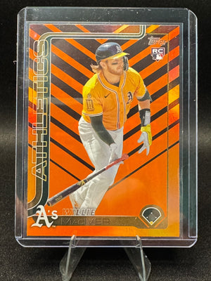 2025 Topps Update Series Willie MacIver Holiday Foil Parallel Rookie Card