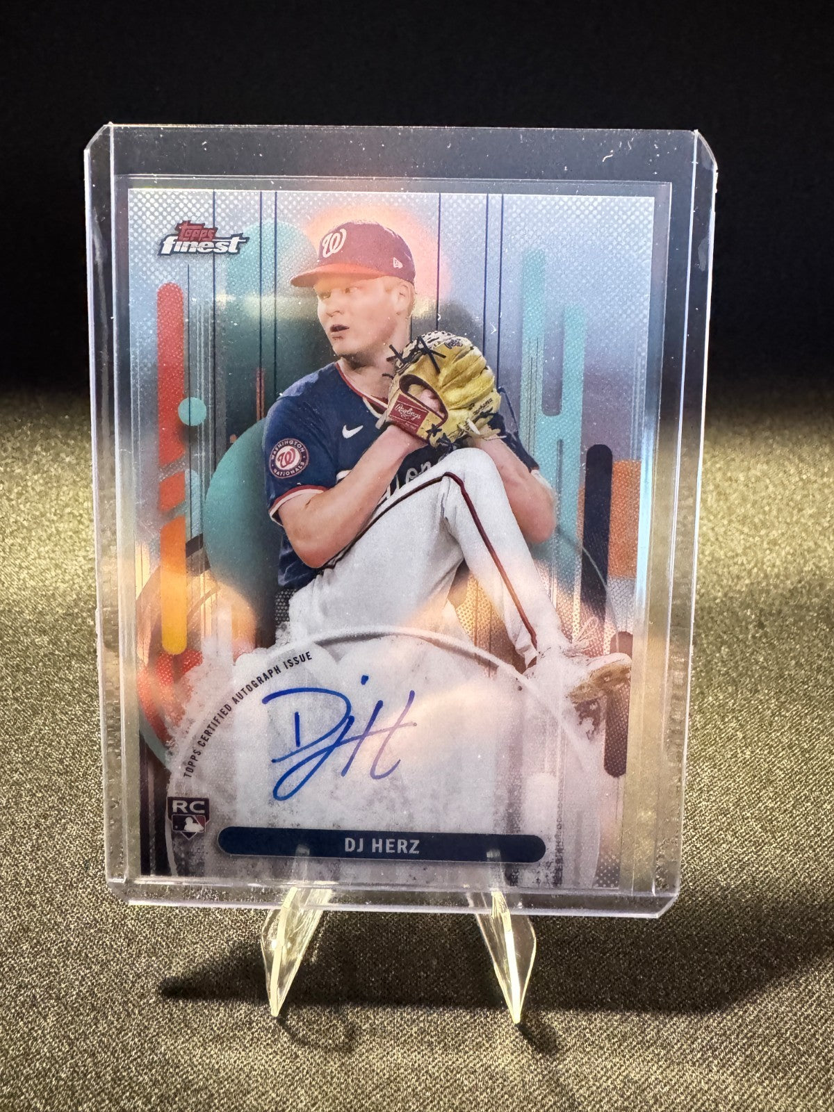2025 Topps Finest #FA-DHE DJ Herz Rookie Auto Autograph