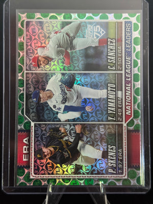 2026 Topps Series One ERA Leaders Green Spring Training /99 #203