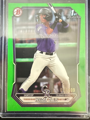 2026 Bowman 1st Bowman/Neon GREEN Wilder Dalis #BP-150 /399