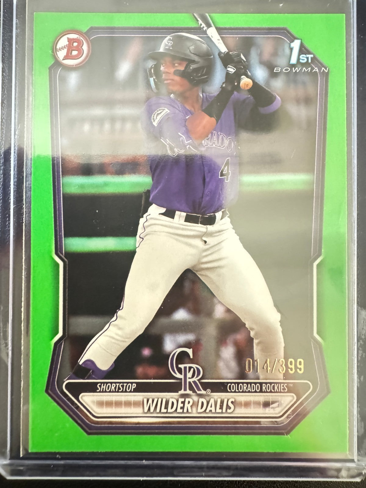 2026 Bowman 1st Bowman/Neon GREEN Wilder Dalis #BP-150 /399