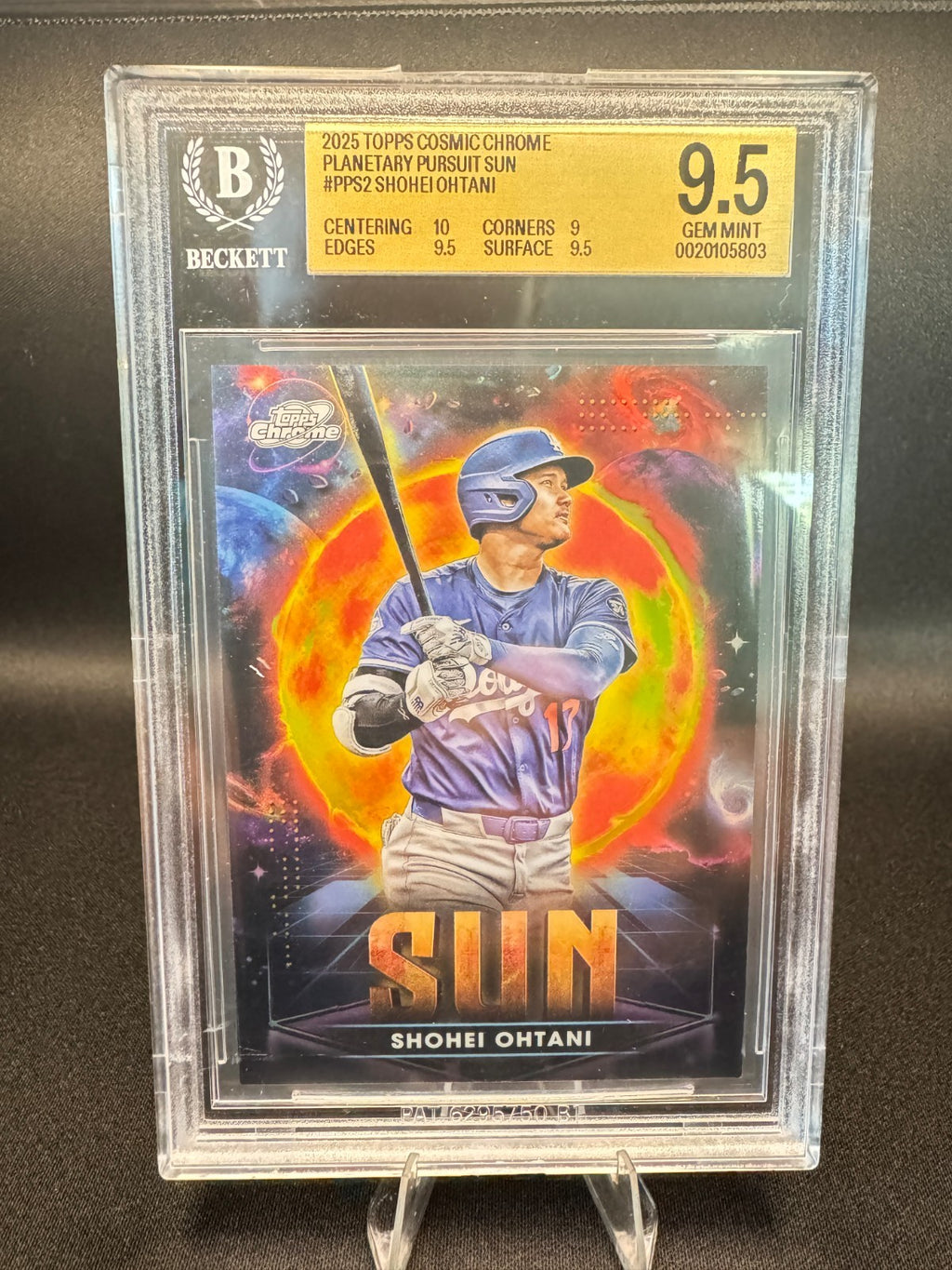 2025 Topps Cosmic Chrome - Planetary Pursuit Shohei Ohtani #PPS-2 Sun - BGS 9.5