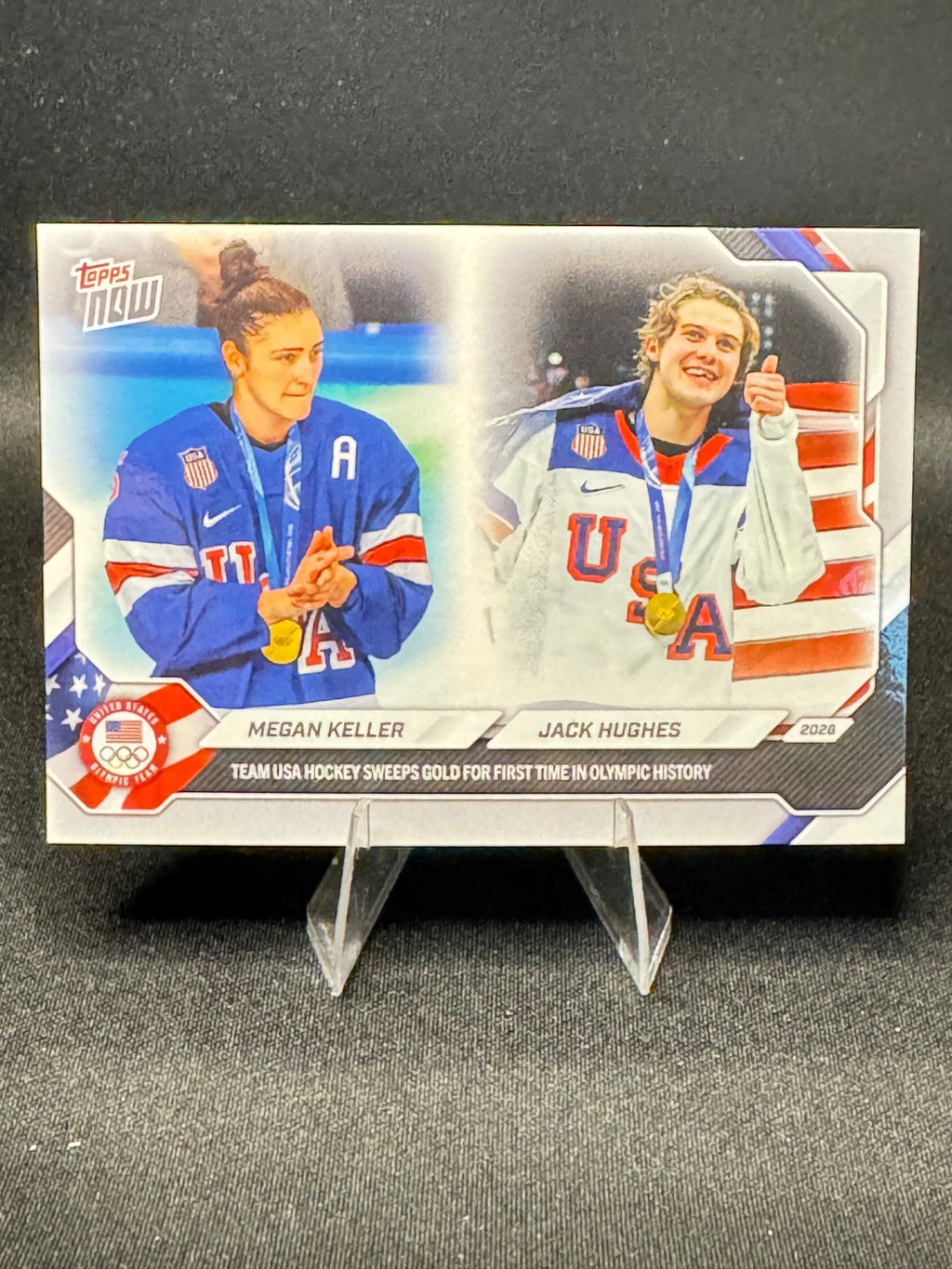 Megan Keller / Jack Hughes - 2026 Olympics Topps NOW® - PR: 36127