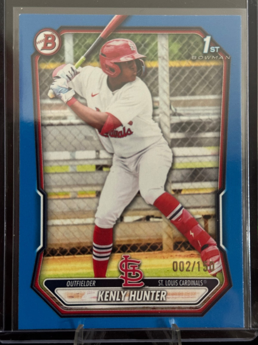2026 Bowman Kenly Hunter 1st Blue Paper /150 Cardinals #BP-130