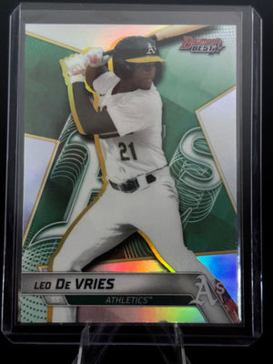 2025 Bowman's Best Leo De Vries Top Prospects Refractor #TP-26 Athletics