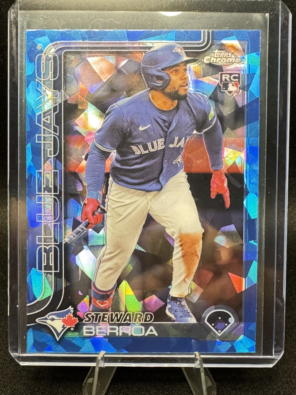 2025 Topps Chrome Sapphire Edition - Steward Berroa, Steward Berroa #163 (RC)