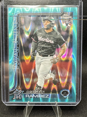 2025 Topps Chrome Update Series - Agustin Ramirez #USC200 Teal Raywave Refractor