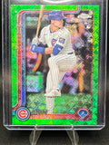 2025 Topps Chrome Logofractor Matt Shaw #219 Green Refractor  /99 (RC) Cubs