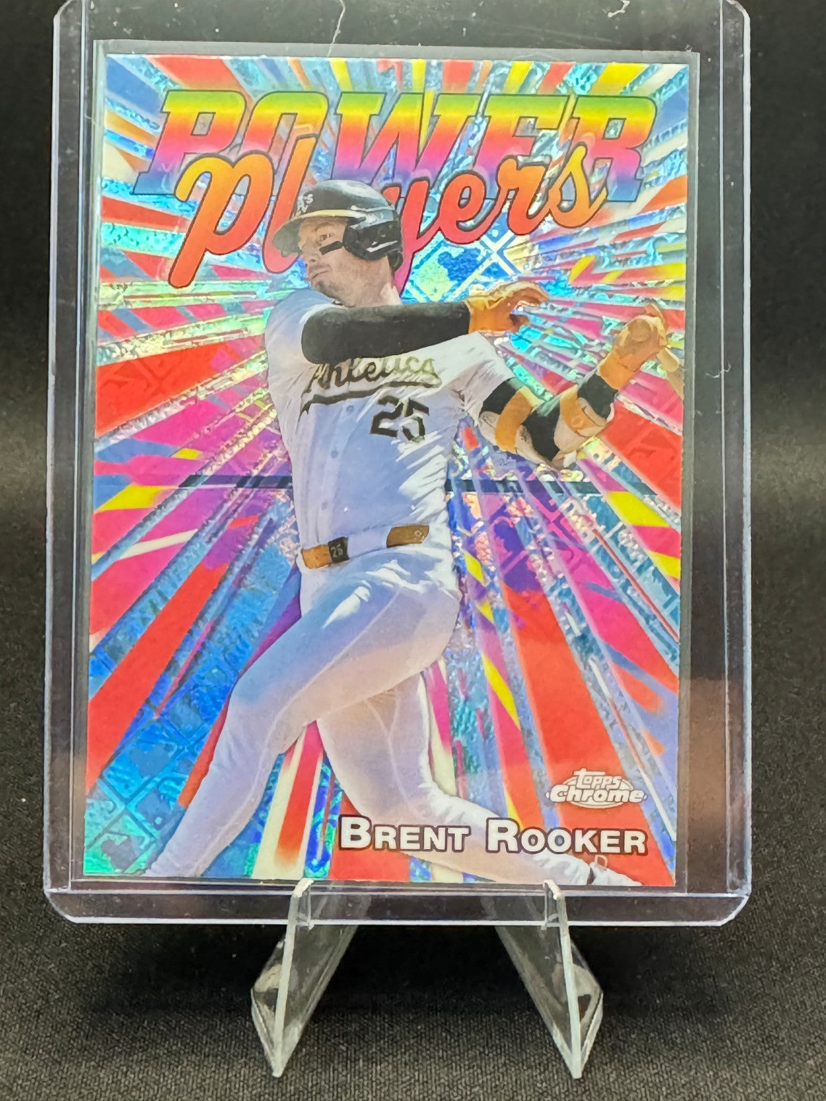 2025 Topps Chrome Logofractor Brent Rooker #PP-3 Power Players Athletics