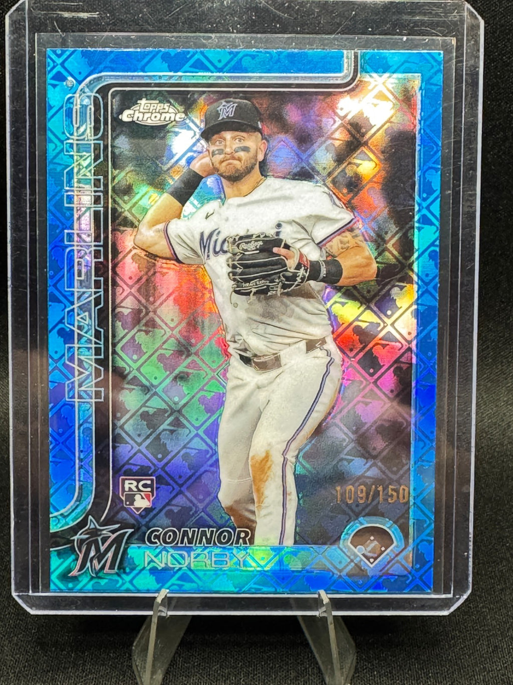 Connor Norby [Blue Refractor] 199 2025 Topps Chrome Logofractor /150