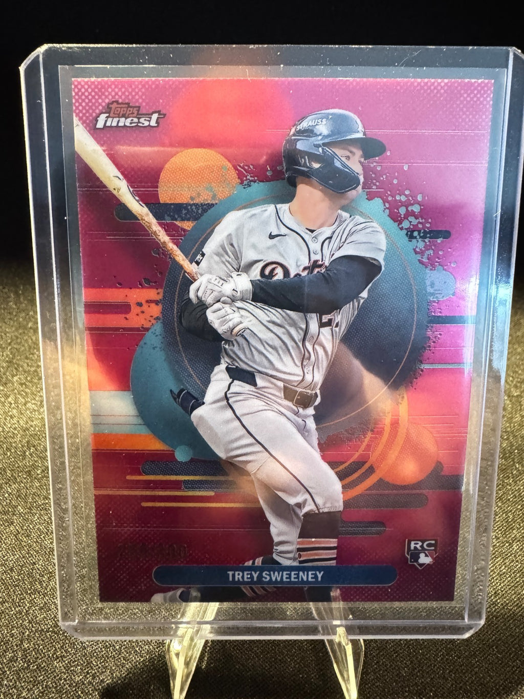 2025 Topps Finest Trey Sweeney Uncommon Magenta RC /300 Detroit Tigers
