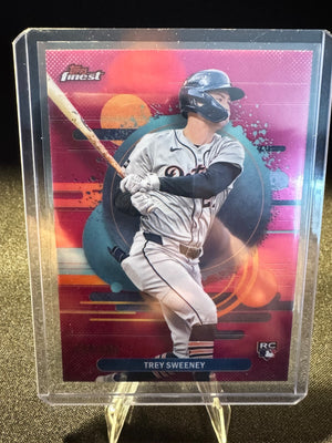 2025 Topps Finest Trey Sweeney Uncommon Magenta RC /300 Detroit Tigers