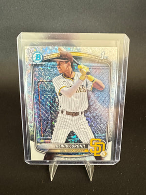 Bowman Chrome Deivid Coronil Padres Mini-Diamond Refractor #BCP-173