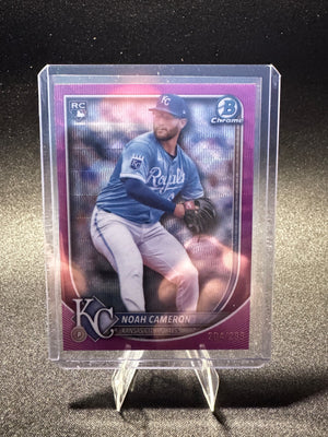 2025 Bowman Chrome - Noah Cameron, #67 Fuchsia Wave Refractor 204/299 (RC)