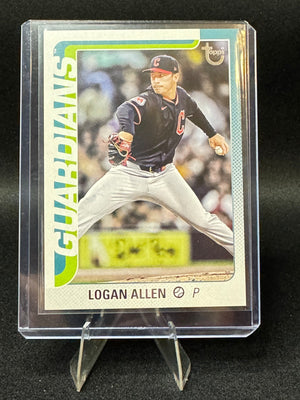 2025 Topps Update Logan Allen #US288 - Vintage Stock Variation #/99 Guardians
