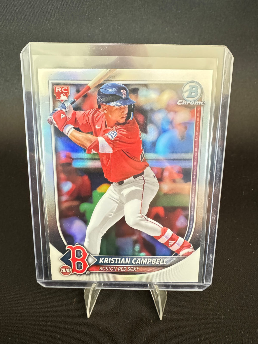 2025 Bowman Kristian Campbell #58 SP Rookie Red RC Chrome Variation Red Sox
