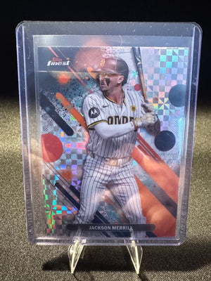 2025 Topps Finest - Common Jackson Merrill #1 Checkerboard Refractor