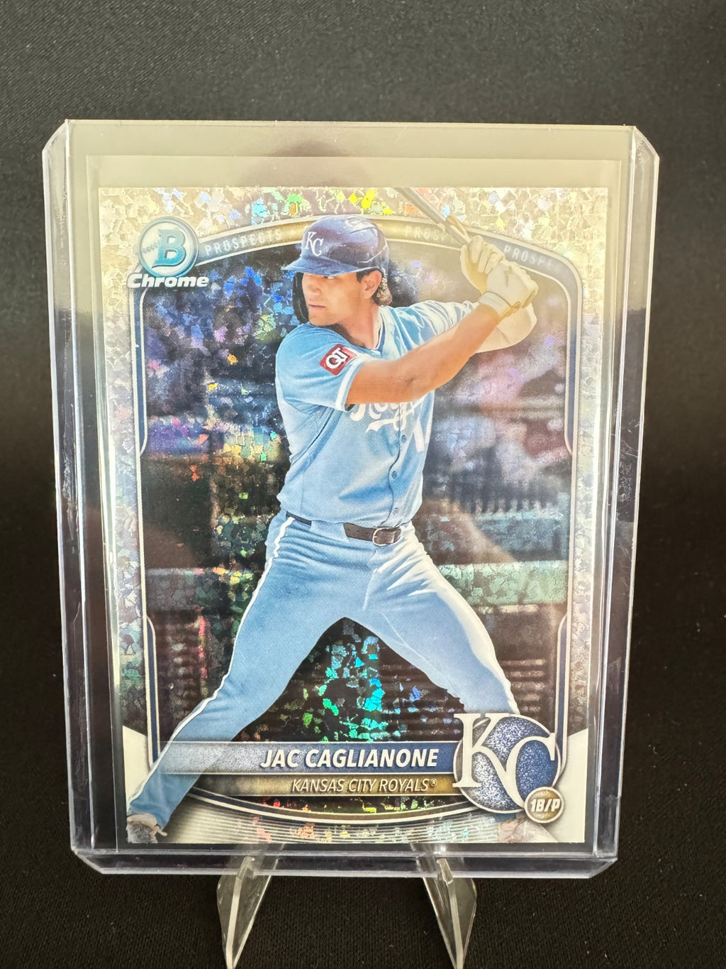 Jac Caglianone 2025 Bowman Chrome Prospects Mini-Diamond Refractor #BCP-154
