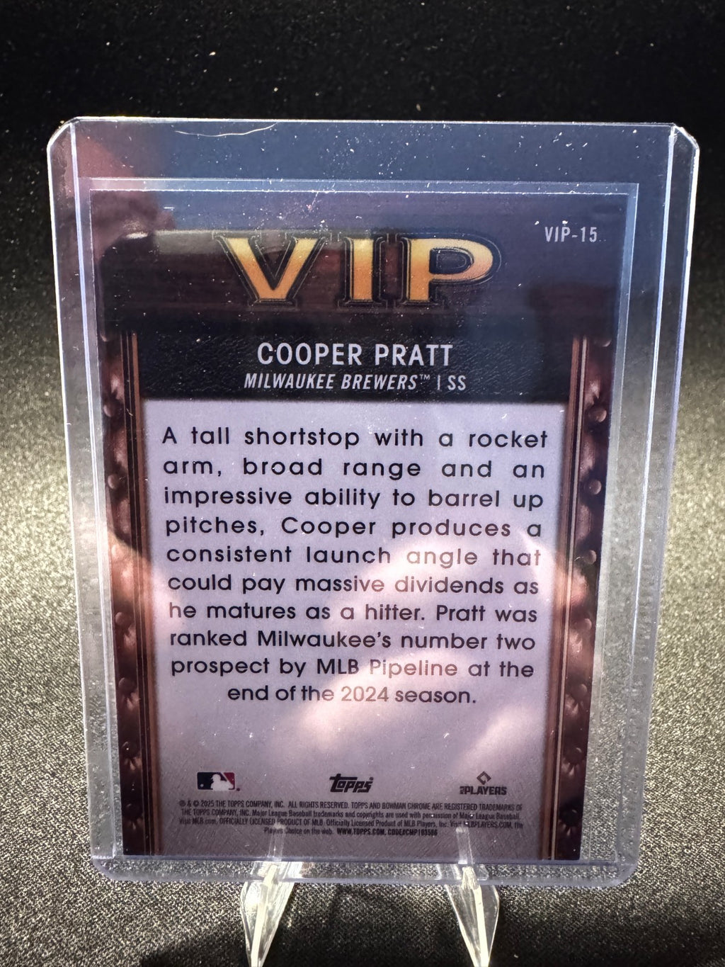 2025 Bowman Chrome - Cooper Pratt - Very Important Prospects #VIP-15 Mojo Mega