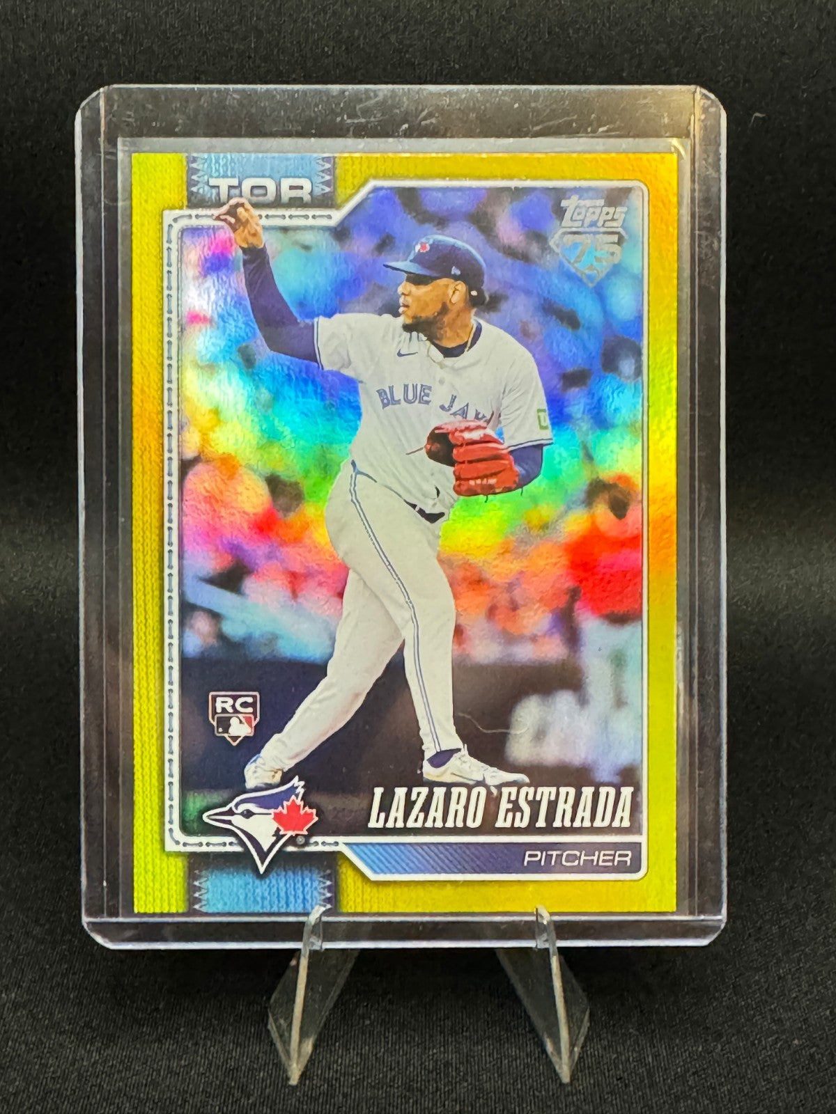 2026 Topps Series 1 Yellow Foil SSP #299 Lazaro Estrada RC Blue Jays /399 RC