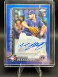 2025 Topps Chrome Update Mason Fluharty Auto Blue /150 Color Match Blue Jays