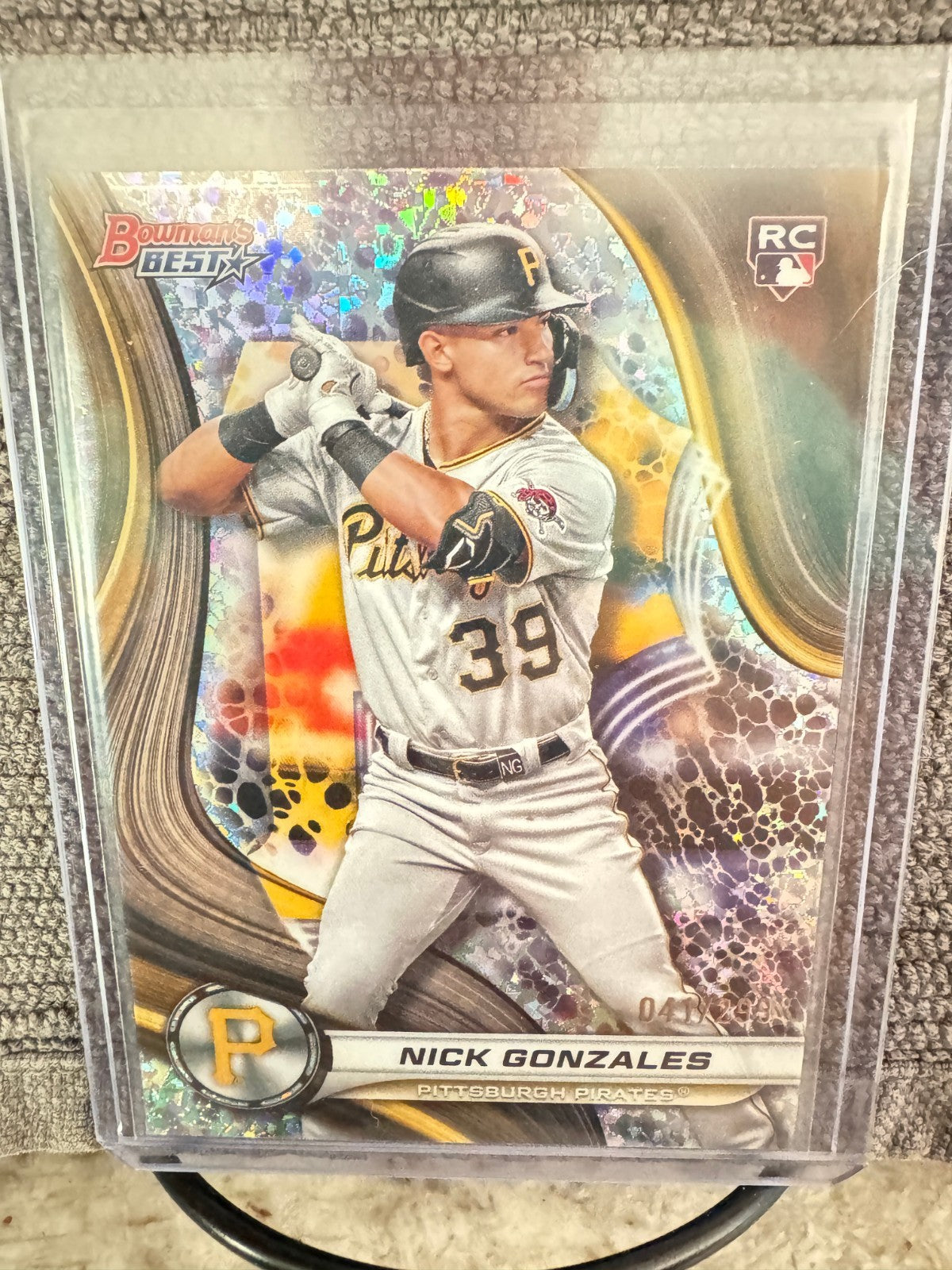 2024 Bowman's Best Mini-Diamond Refractor /299 Nick Gonzales #52 Rookie RC