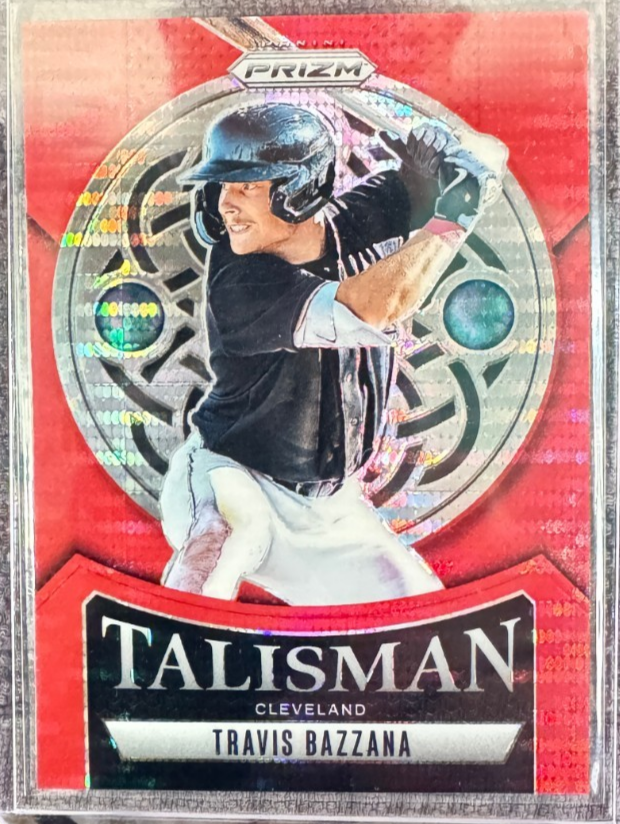 2025 Panini Prizm Travis Bazzana Talisman Red Pulsar Prizm /399