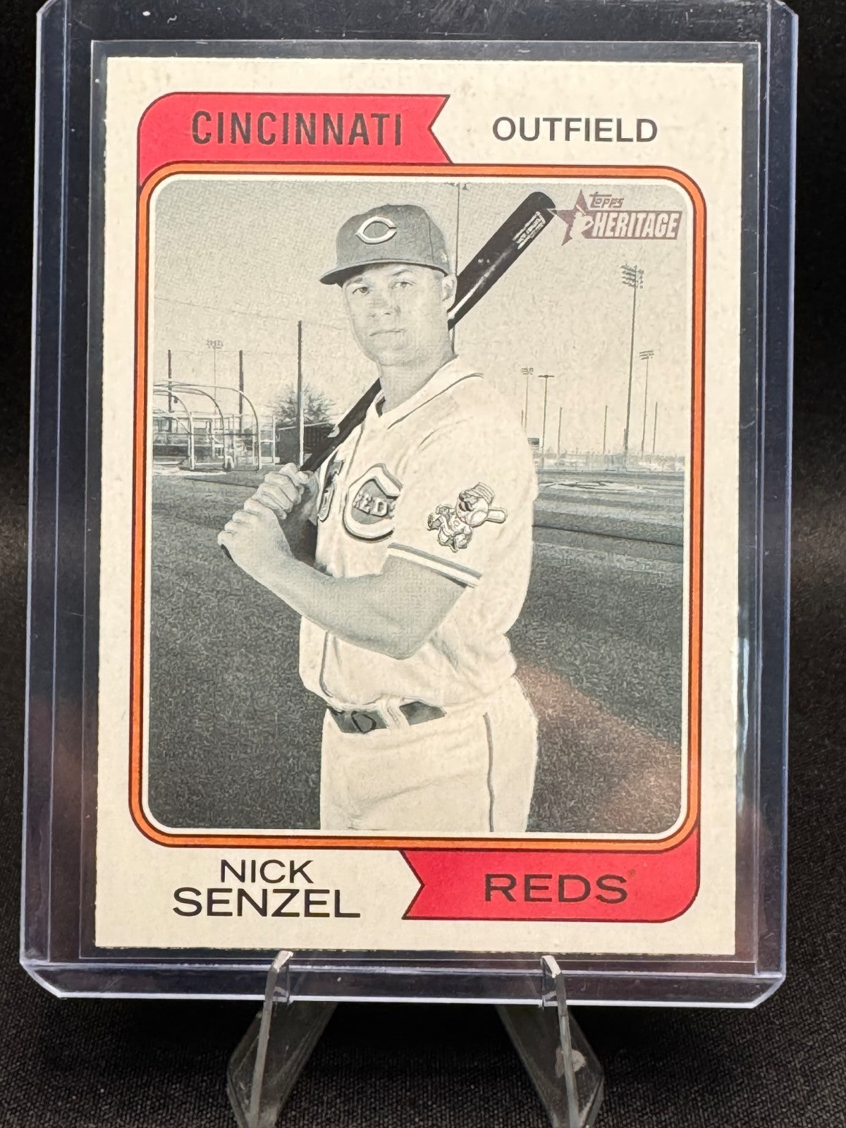 2023 Topps Heritage Nick Senzel Black and White Image Variation #230