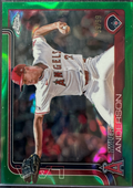 TYLER ANDERSON 2025 TOPPS CHROME GREEN LAVA ANGELS /99