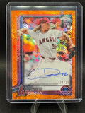 2025 Topps Chrome Logofractor Caden Dana Rookie Orange Auto 21/25 SP Angels RC