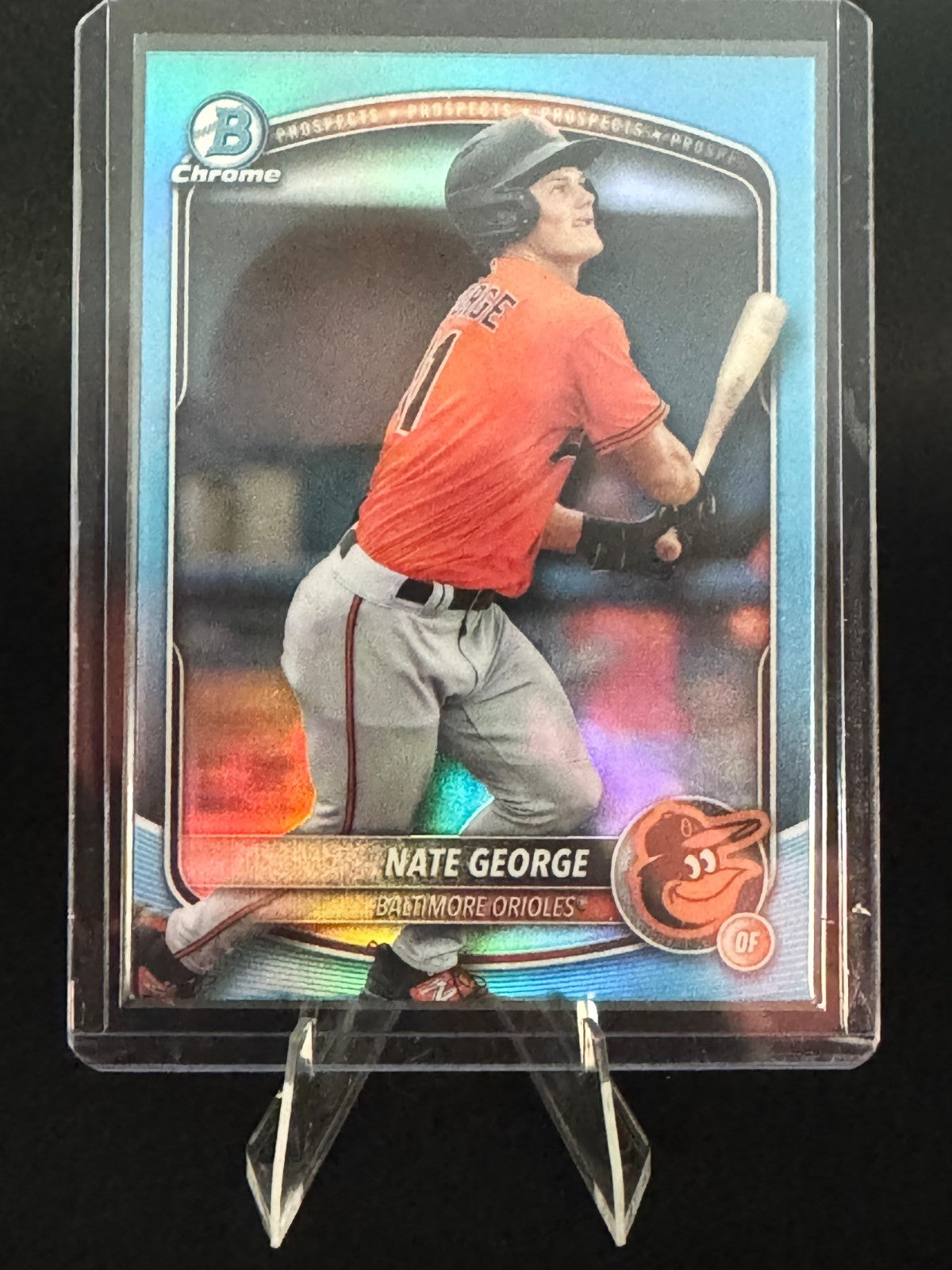 2025 Bowman Draft - Nate George #BDC-113 Sky Blue Refractor