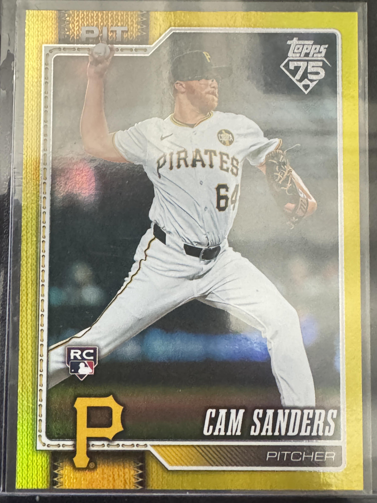 2026 Topps #679 Cam Sanders Yellow Holo Foil #/399