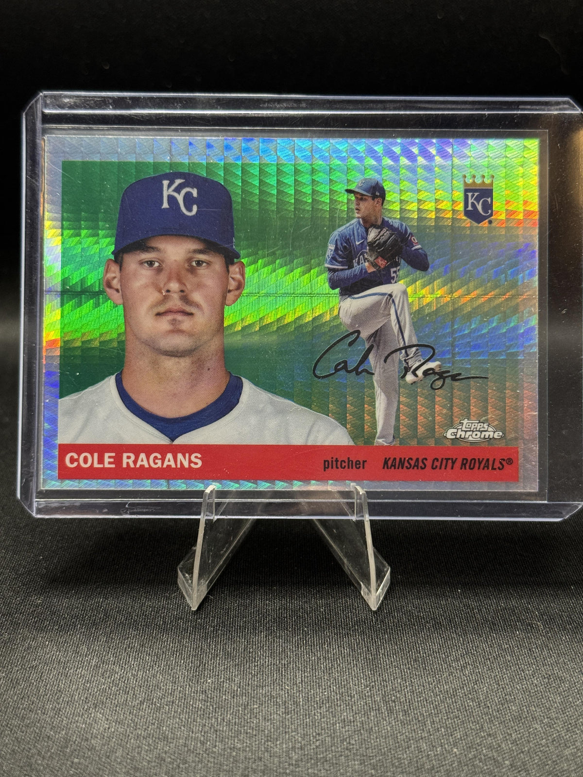 2025 Topps Chrome Platinum #15 Cole Ragans Prism Refractor