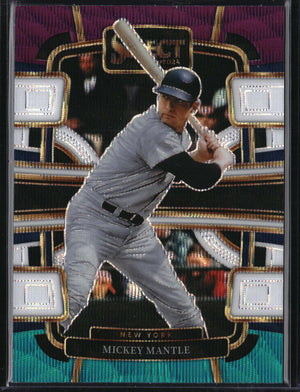 2024 Panini Select #95 Mickey Mantle Tri-Color Prizm