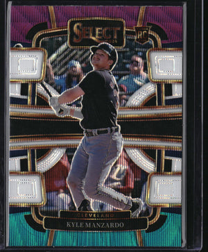 2024 Panini Select #10 Kyle Manzardo Tri-Color Prizm