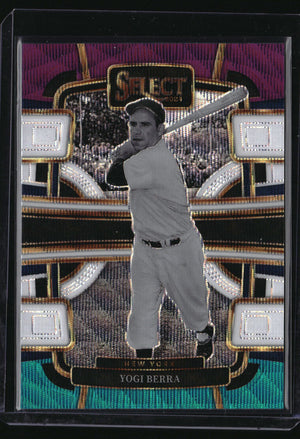 2024 Panini Select #43 Yogi Berra Tri-Color Prizm