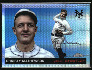 2025 Topps Chrome Platinum #498 Christy Mathewson Prism Refractor