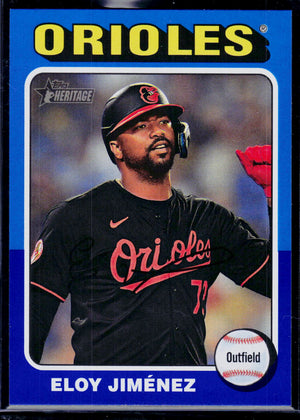 2024 Topps Heritage #708 Eloy Jiménez Dark Blue Border