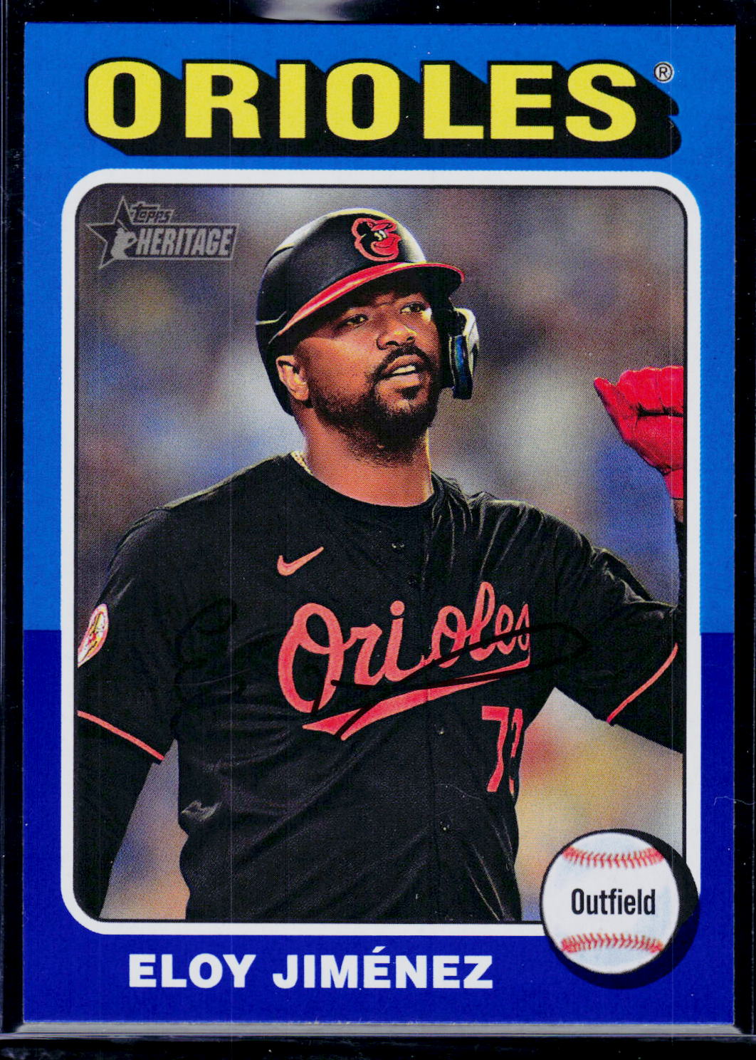 2024 Topps Heritage #708 Eloy Jiménez Dark Blue Border