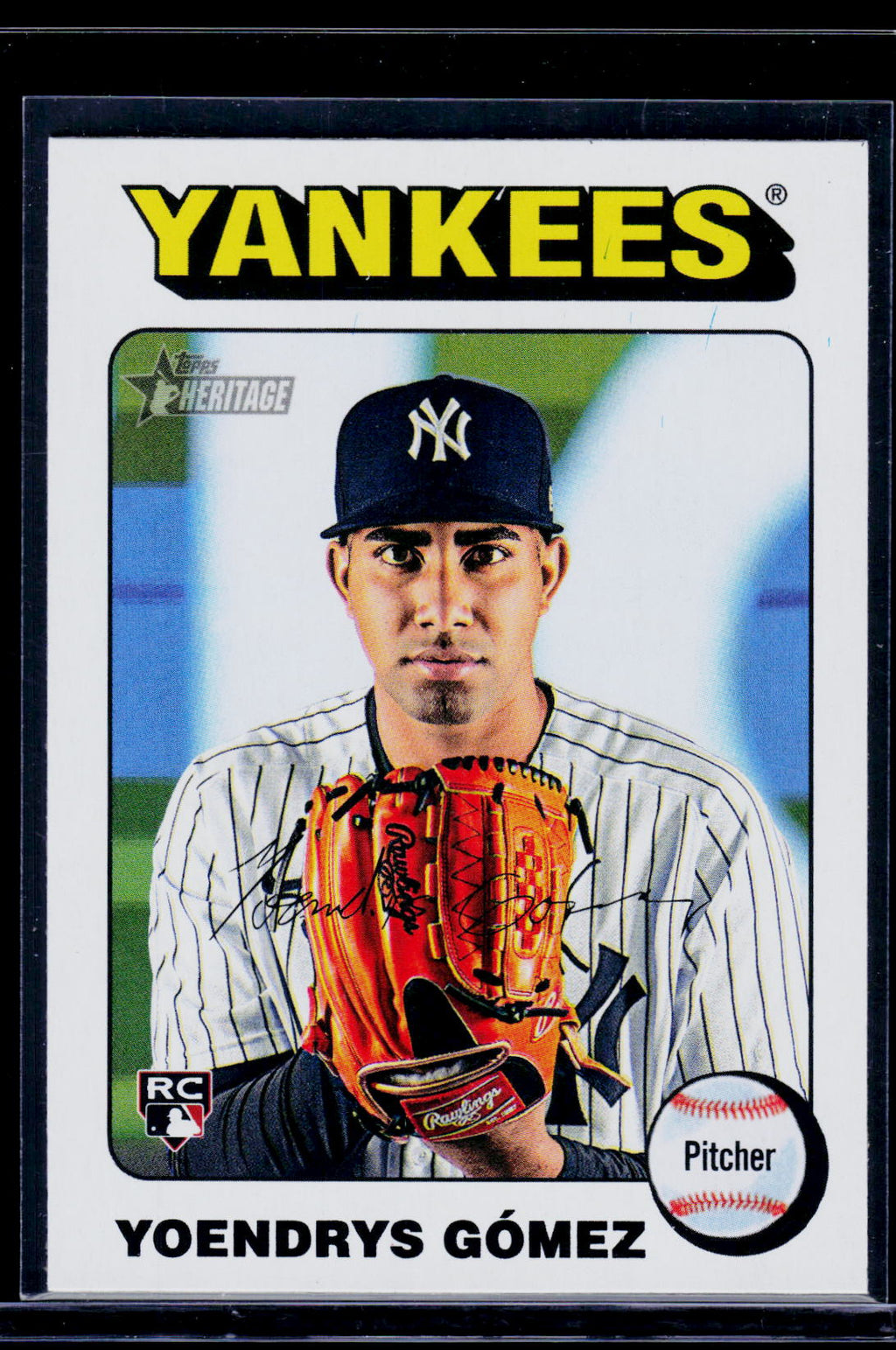 2024 Topps Heritage #661 Yoendrys Gómez White Border